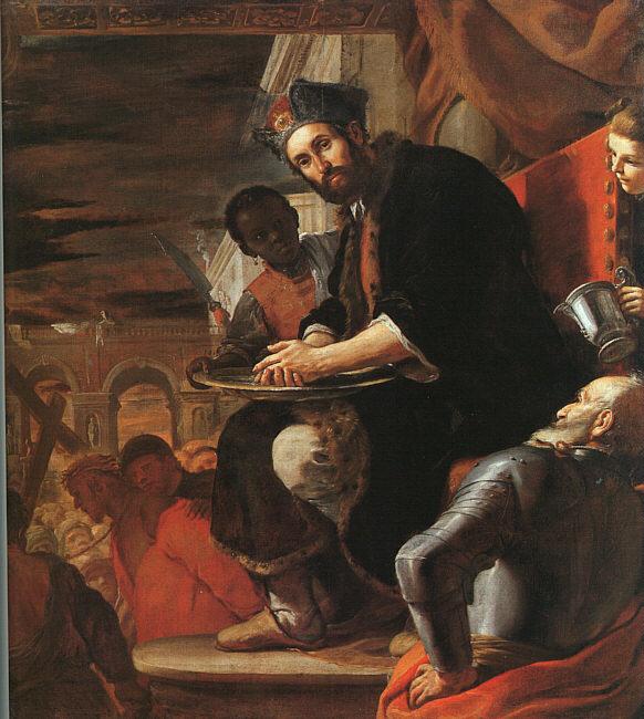 PRETI, Mattia Pilate Washing his Hands af oil painting picture
